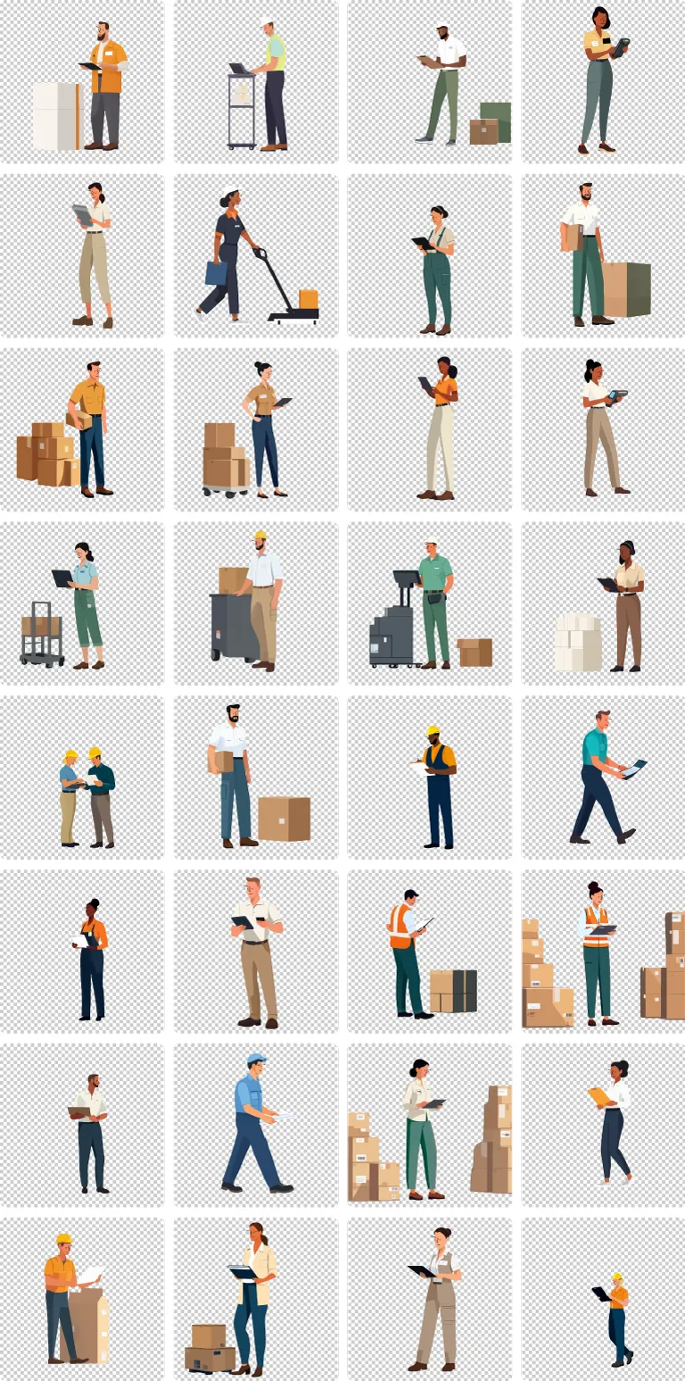 Logistics Staff transparent preview