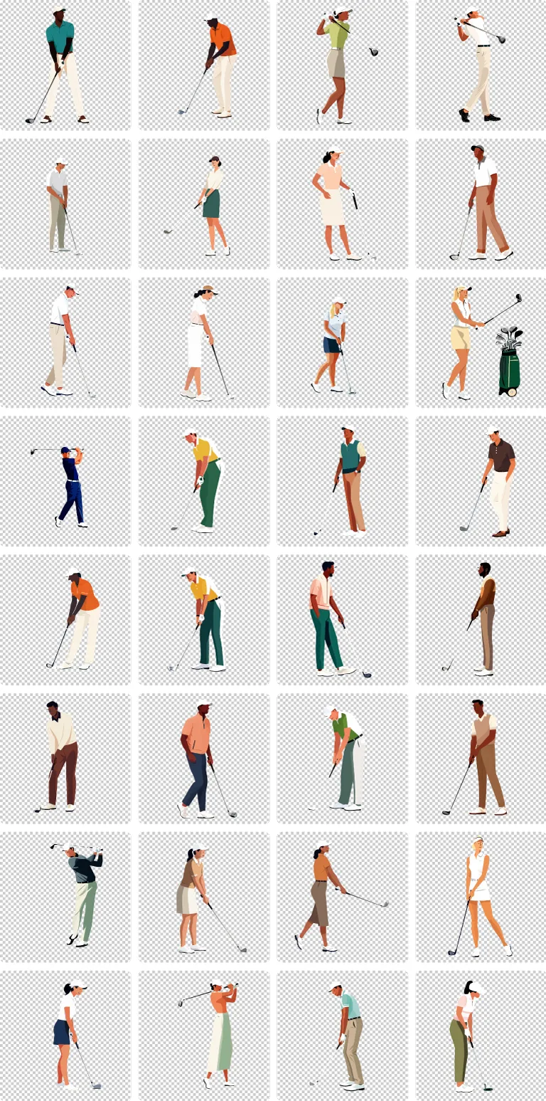 Golf Player transparent preview